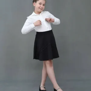 خرید شومیز سفید گیپور بوگاتی سایز 50/65 | کد 3025 با ارسال رایگان