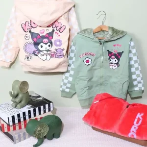 خرید سوشرت تک دخترانه کرومی خزدار دورو | سویشرت زمستانی کتان داخل خز کد 3039