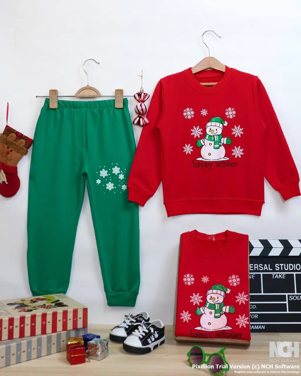 بلوز شلوار یلدایی(آدم برفی)