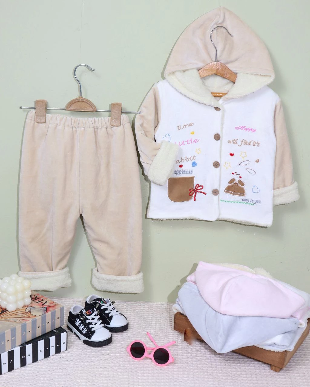 کاپشن شلوار اسپرت داخل خز