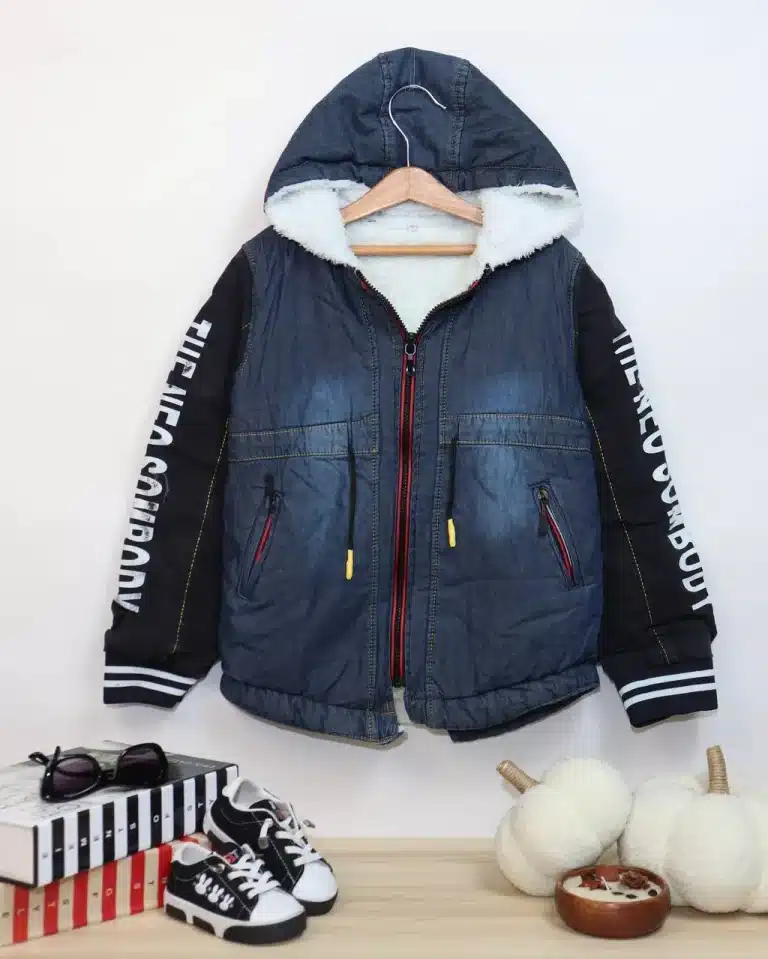 کاپشن لی پسرانه آستین چاپ - مناسب برای پسران - کد محصول [10031]