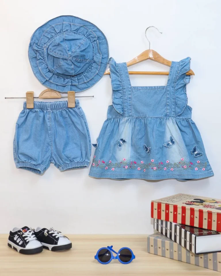 سارافون لی دخترانه سه تیکه - مناسب برای کودکان - کد محصول [187]