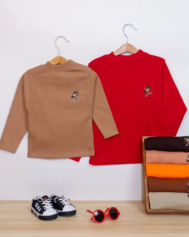 بلوز تک یقه سه سانت اسپرت نایک - مناسب برای کودکان - کد محصول [3209]