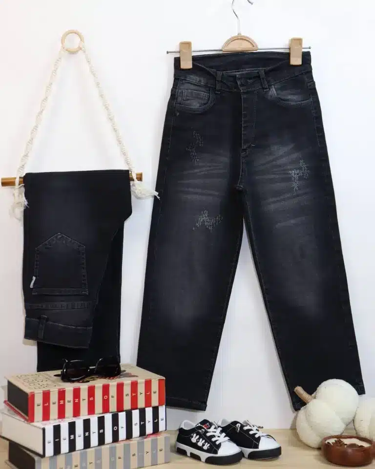 شلوار جین راسته اسپرت - مناسب برای کودکان و نوجوانان - کد محصول [6236/6237]