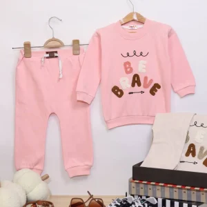 بلوز شلوار نوزادی دخترانه brave - مناسب برای نوزادان - کد محصول [8072]