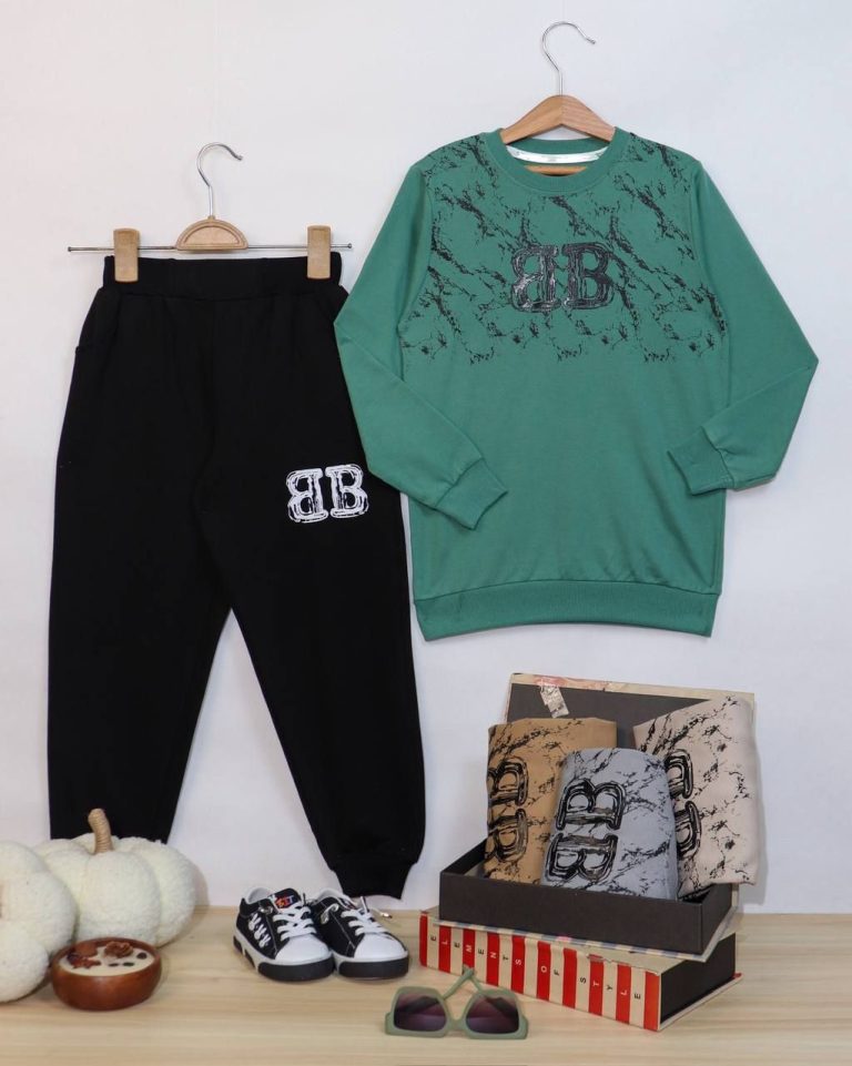 بلوز شلوار پسرانه بالنسیاگا - مناسب برای کودکان و نوجوانان - کد محصول [8086]