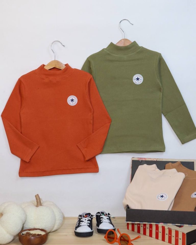 بلوز تک اسپرت گلدوزی ستاره - مناسب برای کودکان و نوجوانان - کد محصول [7126]