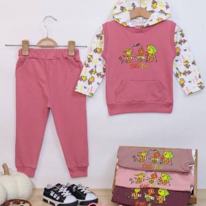 هودی شلوار دخترانه جوجه- مناسب برای کودکان و نوزادان - کد محصول [2316]