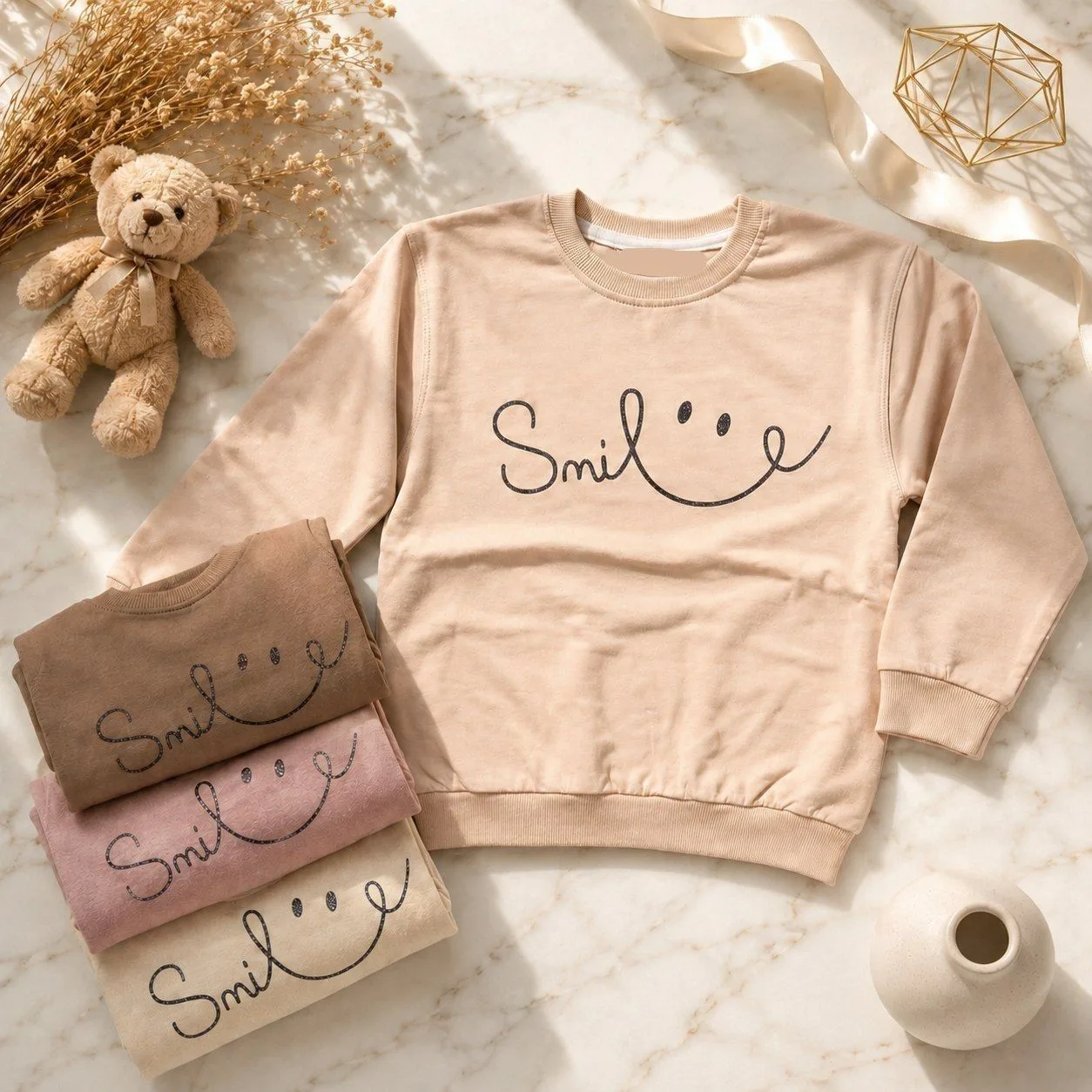بلوز دخترانه طرح smile