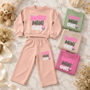 قیمت بلوز شلوار دخترانه طرح sweet mini one