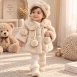 شنل خز نوزادی دخترانه