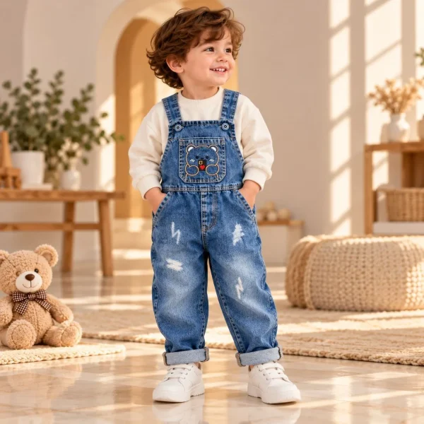 پیش بندی لی پسرانه طرح خرس