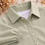 شومیز دخترانه کتان