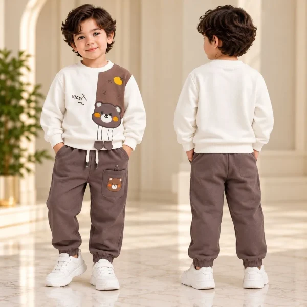 لباس نوزادی بلوز شلوار خرسی